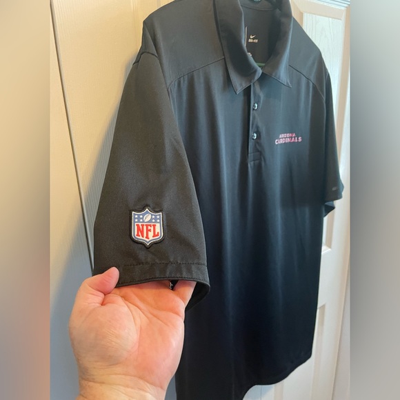 Nike NFL Arizona Cardinals Polo Dri-Fit On Field Apparel Size Large L Men’s - Picture 4 of 12
